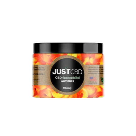 JUST CBD GUMMIES 500MG - PEACH RINGS
