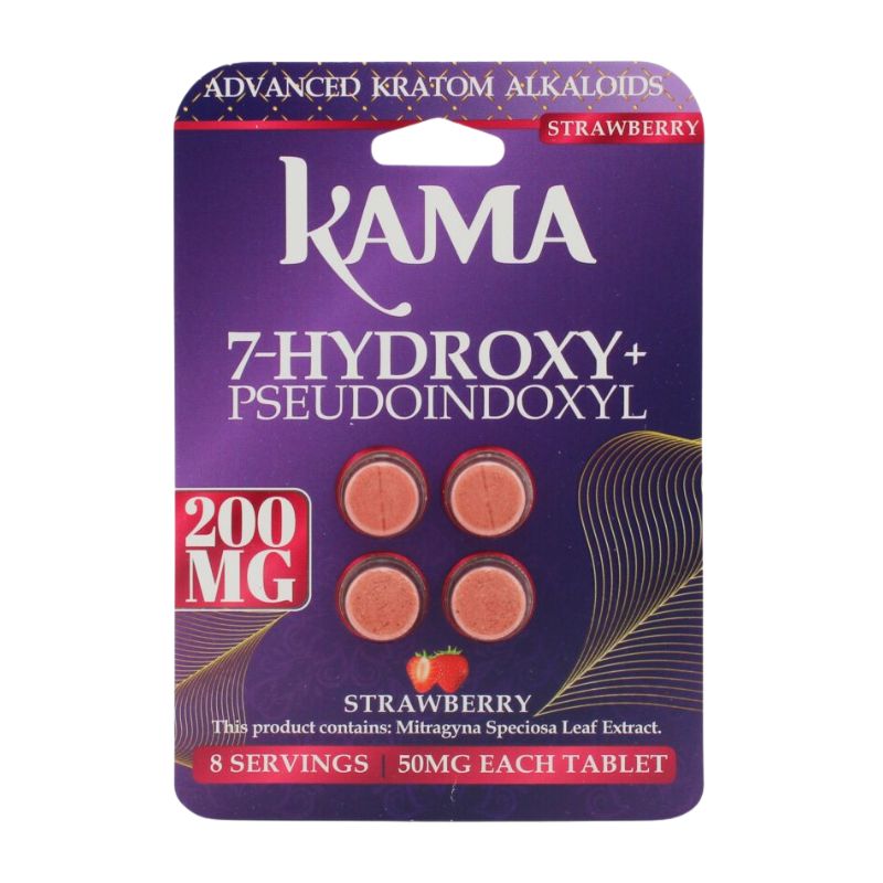 KAMA 7-Hydroxymitragynine + Pseudoindoxyl Tabs 4ct 50mg per Tablet