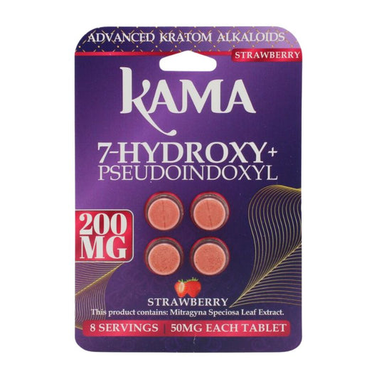 KAMA 7-Hydroxymitragynine + Pseudoindoxyl Tabs 4ct 50mg per Tablet