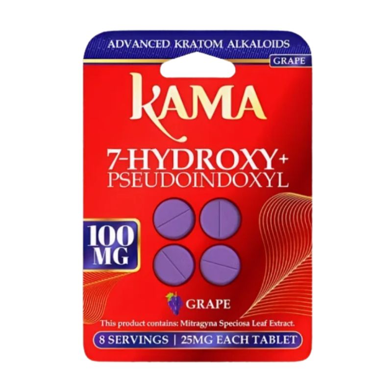 KAMA 7-Hydroxymitragynine + Psuedoindoxyl Tabs 4ct 25mg per Tablet