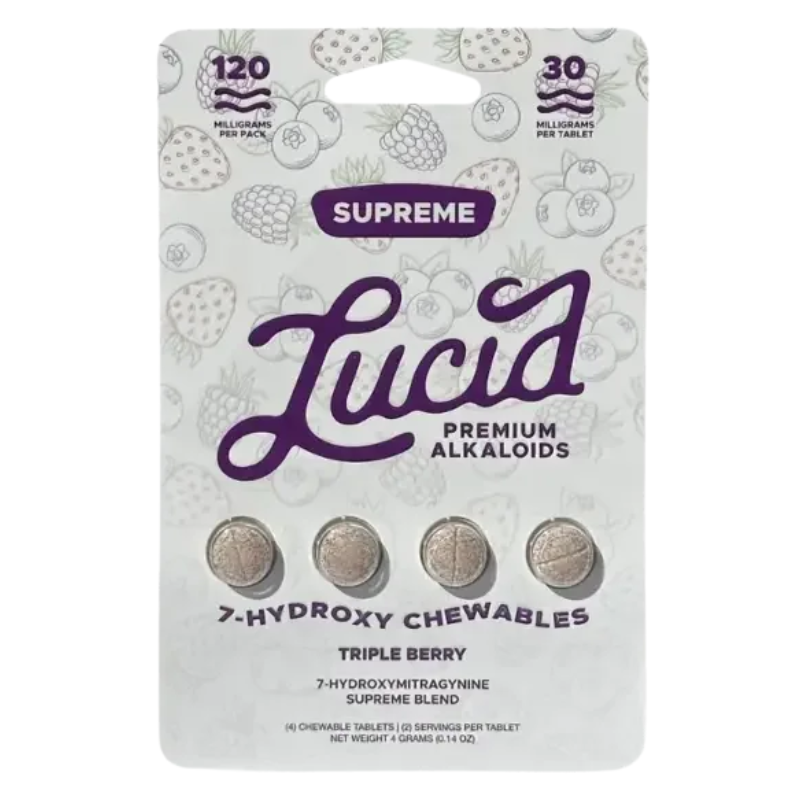 Lucid 7-Hydroxymitragynine Chewable Tabs 4ct 30mg per Tablets