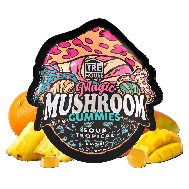TRE House Mushroom Gummies Sour Tropical 15 Gummies