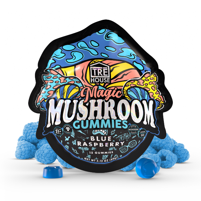 TRE House Mushroom Gummies Blue Raspberry 15 Gummies