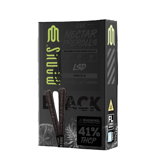 Modus Black Live Nectar 2ct 1g Pre-Rolls LSD Indica