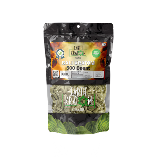 EARTH KRATOM CAPSULES 500CT - BALI - Seven Tech