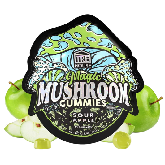 TRE House Mushroom Gummies Sour Apple 15 Gummies