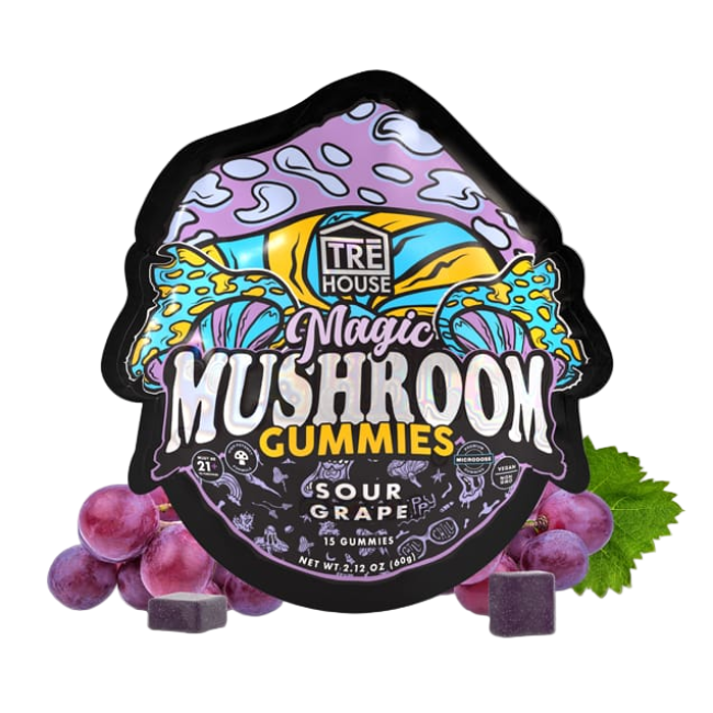 TRE House Mushroom Gummies Sour Grape 15 Gummies