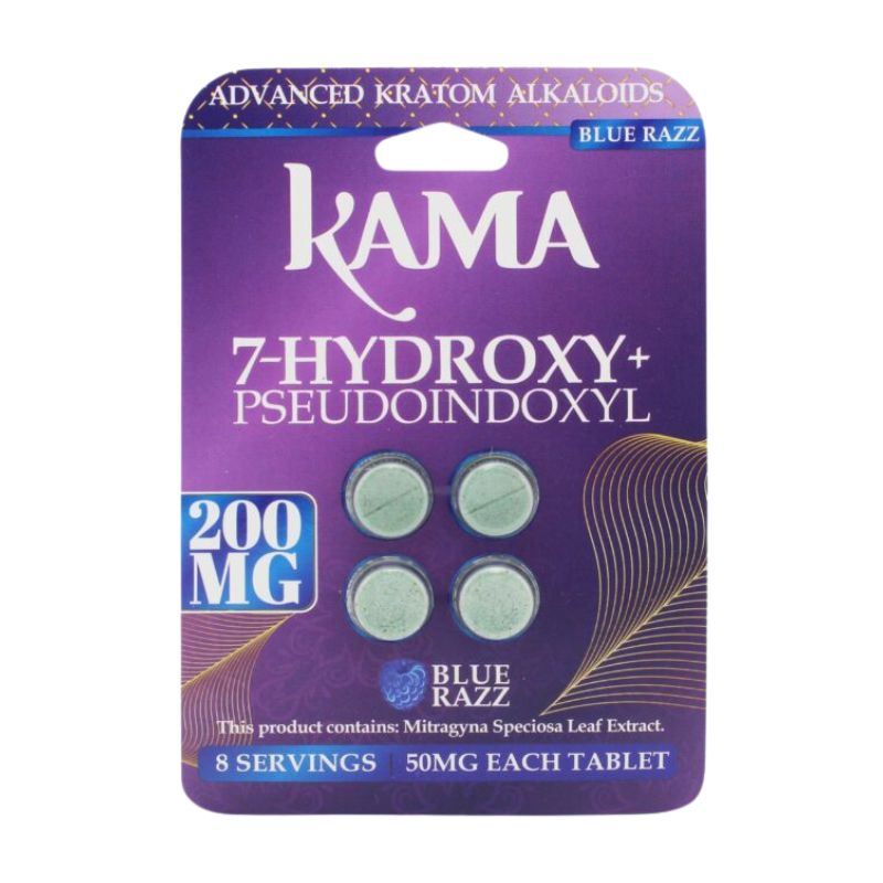 KAMA 7-Hydroxymitragynine + Pseudoindoxyl Tabs 4ct 50mg per Tablet