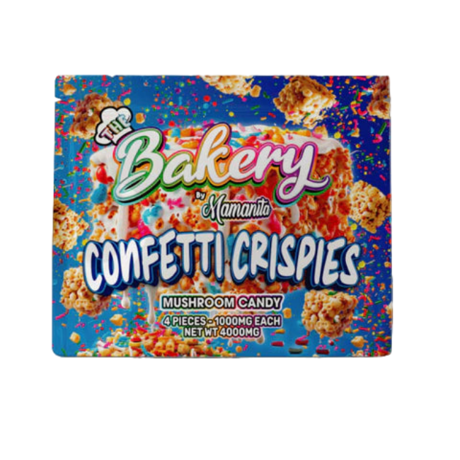 The Bakery Confetti Crispies Mushroom Candy 4000mg 4 Pieces
