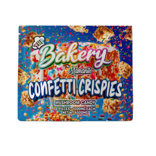 The Bakery Confetti Crispies Mushroom Candy 4000mg 4 Pieces