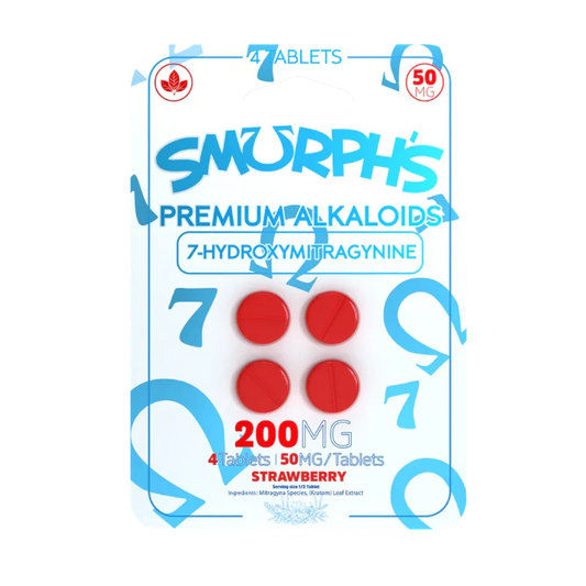 🎁 Smurph's 4ct 7OH Tabs Strawberry 50mg per Tablet (100% off)