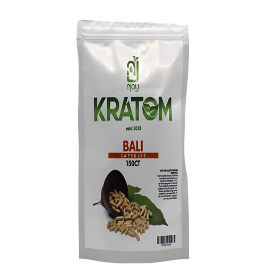 NJOY KRATOM CAPSULES 150CT - BALI - Seven Tech