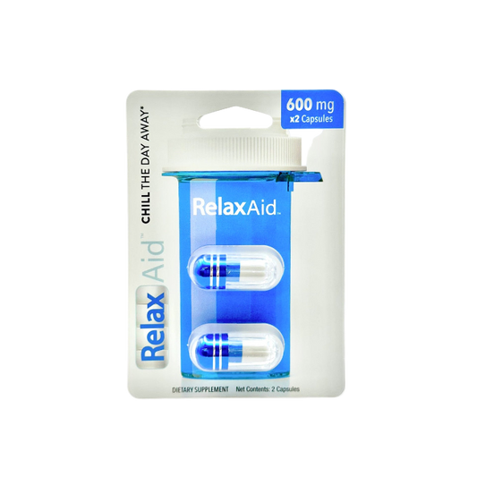 RELAX AID DIETARY SUPPLEMENT CAPSULES 2CT / 600MG