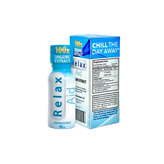 RELAX AID KRATOM EXTRACT SHOT 10ML – 100X