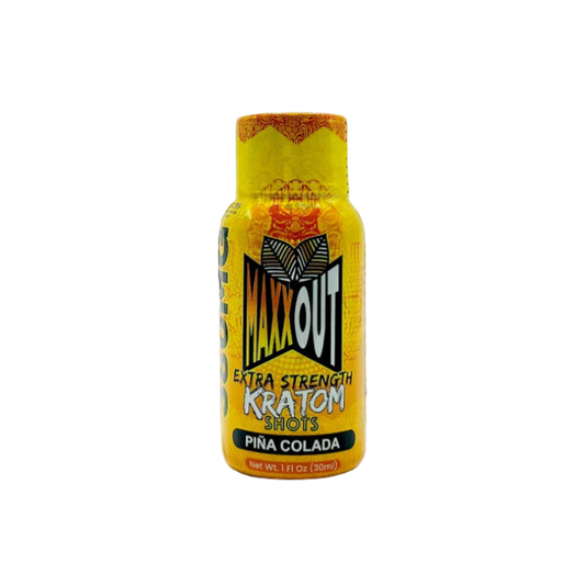 MAXXOUT EXTRA STRENGTH KRATOM SHOT 380MG – PINA COLADA