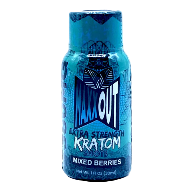 MAXXOUT EXTRA STRENGTH KRATOM SHOT 380MG – MIXED BERRIES