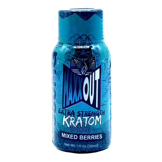 MAXXOUT EXTRA STRENGTH KRATOM SHOT 380MG – MIXED BERRIES