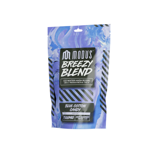 MODUS BREEZY BLEND 7500MG GUMMIES - BLUE COTTON CANDY INDICA