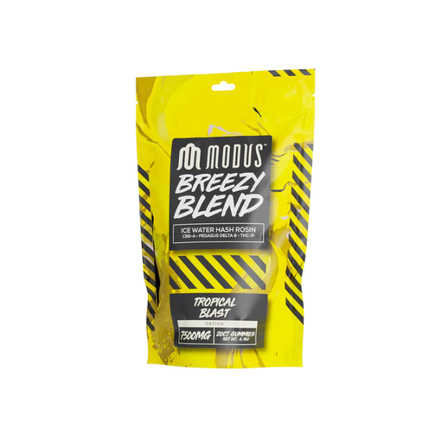 MODUS BREEZY BLEND 7500MG GUMMIES - TROPICAL BLAST SATIVA