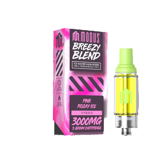 Modus Breezy Blend 3g 3000mg Cartridge Pink Rozay Ice Hybrid