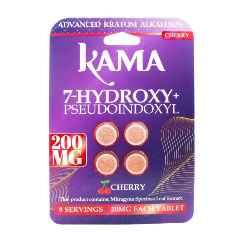 KAMA 7-Hydroxymitragynine + Pseudoindoxyl Tabs 4ct 50mg per Tablet