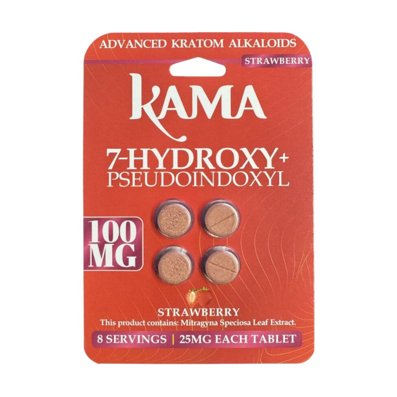 KAMA 7-Hydroxymitragynine + Psuedoindoxyl Tabs 4ct 25mg per Tablet
