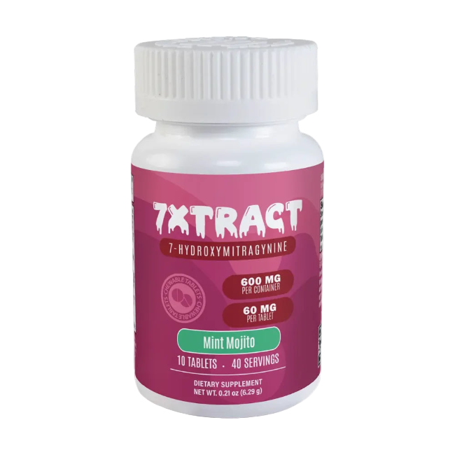7XTRACT 7OH TABLETS 10CT / 600MG (60MG PER TABLET) – MINT MOJITO