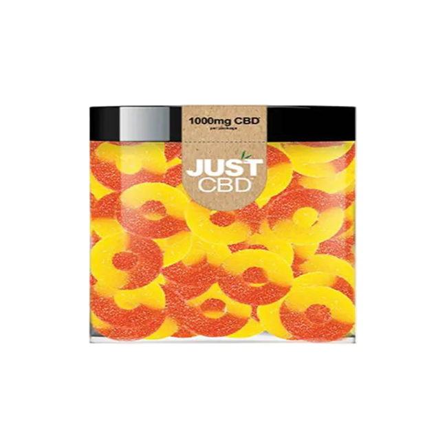 JUST CBD GUMMIES 1000MG - PEACH RINGS