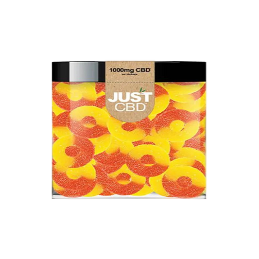 JUST CBD GUMMIES 1000MG - PEACH RINGS