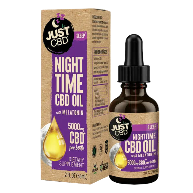 JUST CBD SLEEP NIGHTTIME OIL TINCTURE - 5000MG - Seven Tech