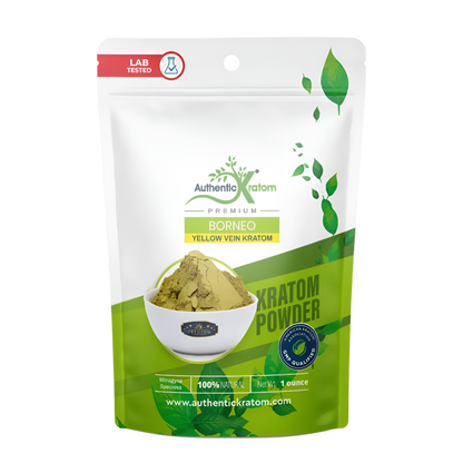 NJOY KRATOM POWDER 100G - BORNEO YELLOW VEIN - Seven Tech
