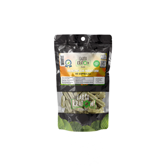 EARTH KRATOM CAPSULES 65CT - MAENG DA GREEN VEIN - Seven Tech