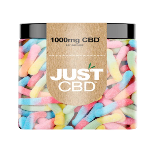 JUST CBD GUMMIES 1000MG - SOUR WORMS