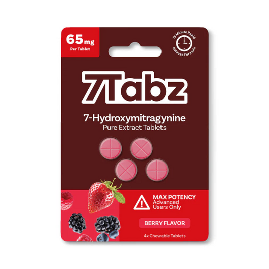 7TABZ 7-HYDROXYMITRAGYNINE TABLETS 4CT / 65MG EACH – BERRY