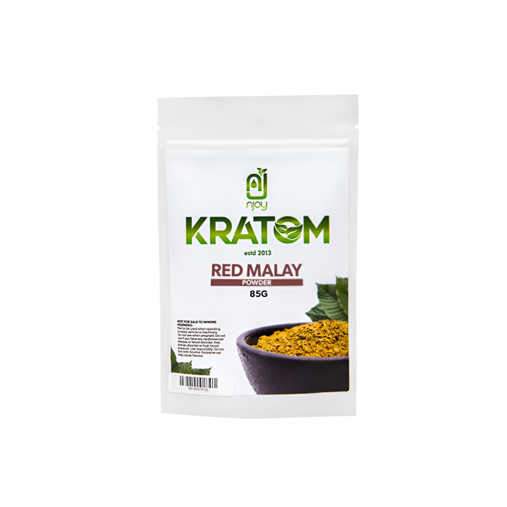 NJOY KRATOM POWDER 200G - MALAY RED VEIN - Seven Tech