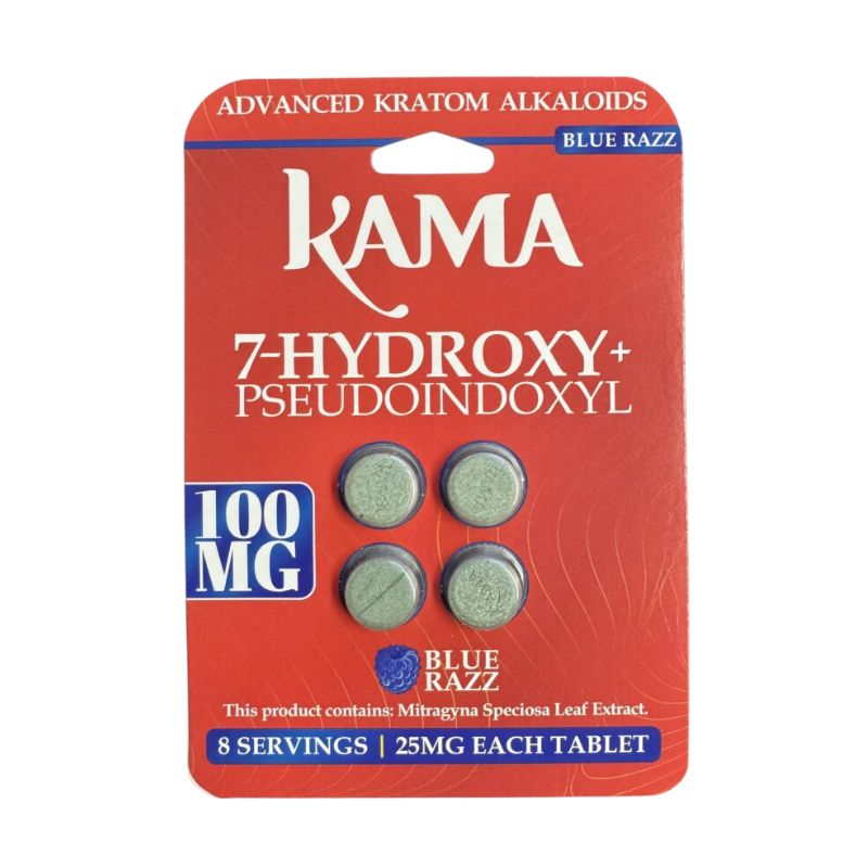 KAMA 7-Hydroxymitragynine + Psuedoindoxyl Tabs 4ct 25mg per Tablet