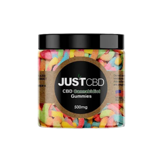 JUST CBD GUMMIES 500MG - SOUR WORMS