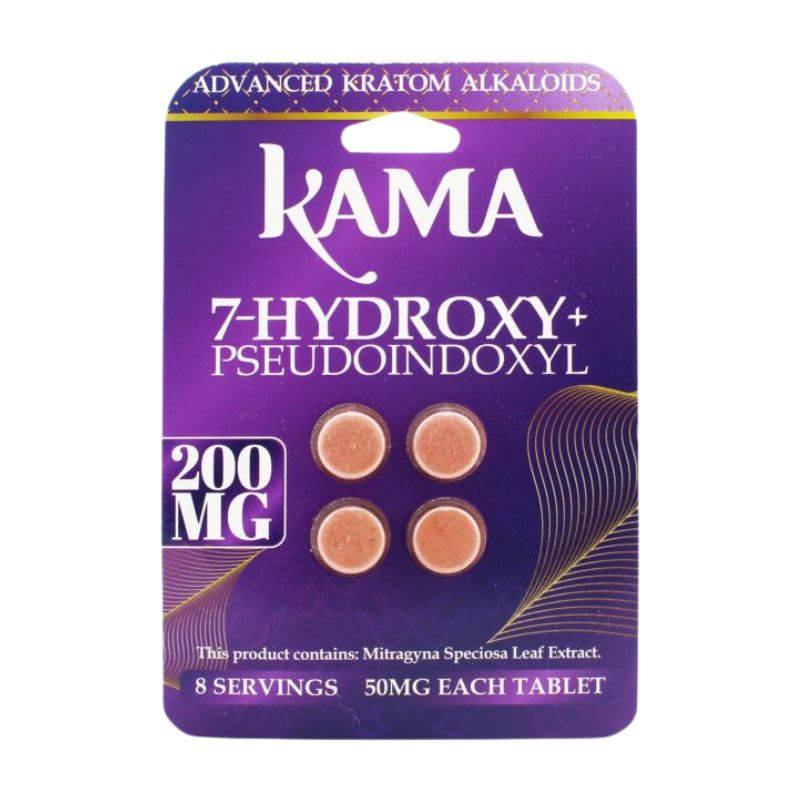 KAMA 7-Hydroxymitragynine + Pseudoindoxyl Tabs 4ct 50mg per Tablet