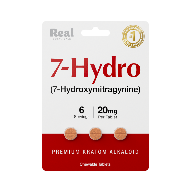 Real Botanicals 3ct 7OH Tabs 7-Hydro 20mg Per Tablet