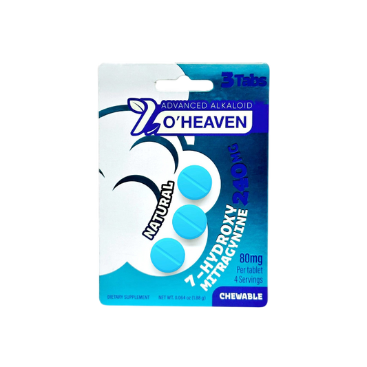 7 O’HEAVEN 7-HYDROXYMITRAGYNINE TABLETS 3CT / 240MG (80MG EACH) – NATURA