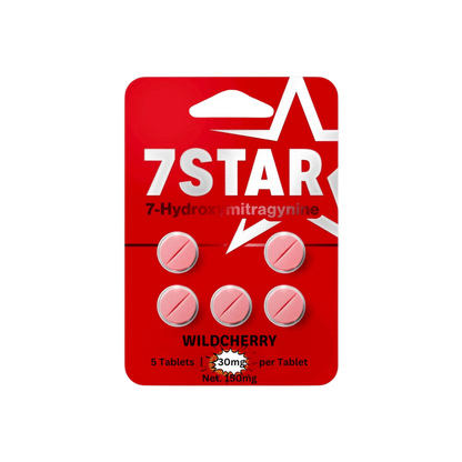 7STAR 7-HYDROXYMITRAGYNINE TABLETS 30MG 5ct - CHERRY