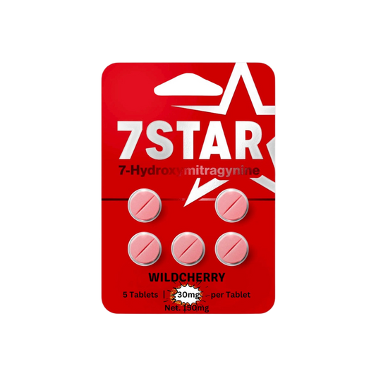 7STAR 7-HYDROXYMITRAGYNINE TABLETS 30MG 5ct - CHERRY