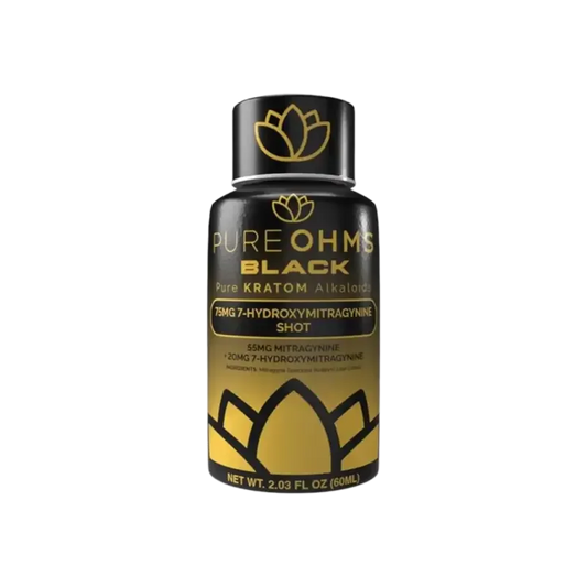 Pure OHMS 7-Hydroxymitragynine Shot Black 20mg + 55mg Mitragynine - Seven Tech