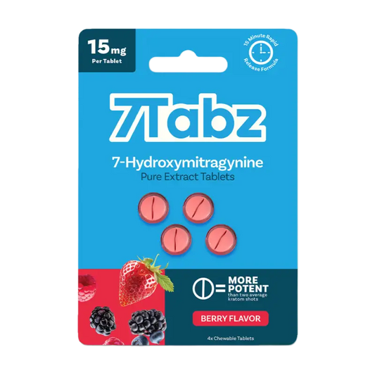 7Tabz 7-OH Extract Tabs Berry 4ct 15mg 7Tabz  7OH+