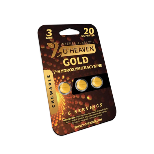 7 O'Heaven - 7OH GOLD Edition Intense Alkaloid Chewable Tabs 3ct 20mg - 7ohplus