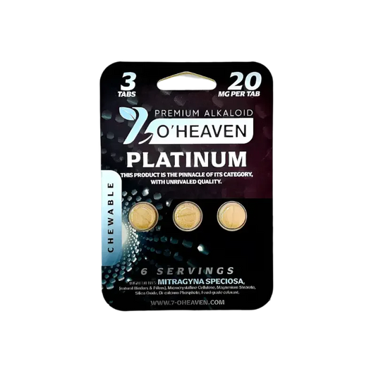 7 O'Heaven 3ct 7OH Platinum Chewable Tabs 20mg Per Tablet - Seven Tech