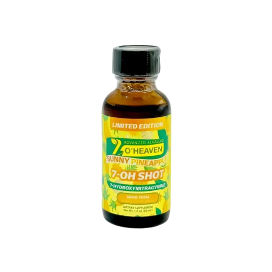 7 O'Heaven 7-Hydroxymitragynine Shot Sunny Pineapple 50mg - Seven Tech