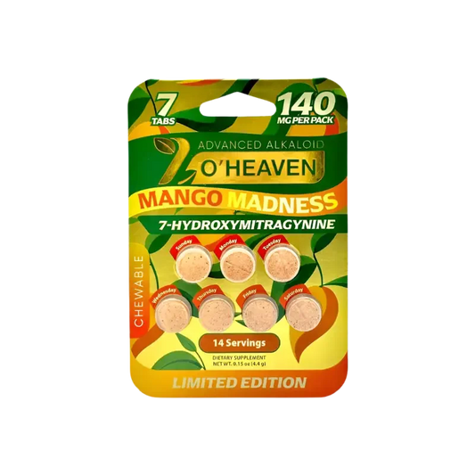 7 O'Heaven 7ct 7OH Mango Madness Tabs 20mg Per Tablet - Seven Tech