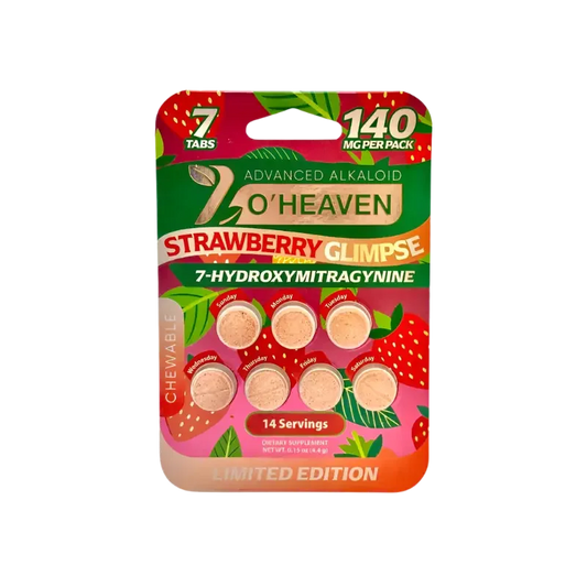 7 O'Heaven 7ct 7OH Strawberry Glimpse Tabs 20mg Per Tablet - Seven Tech