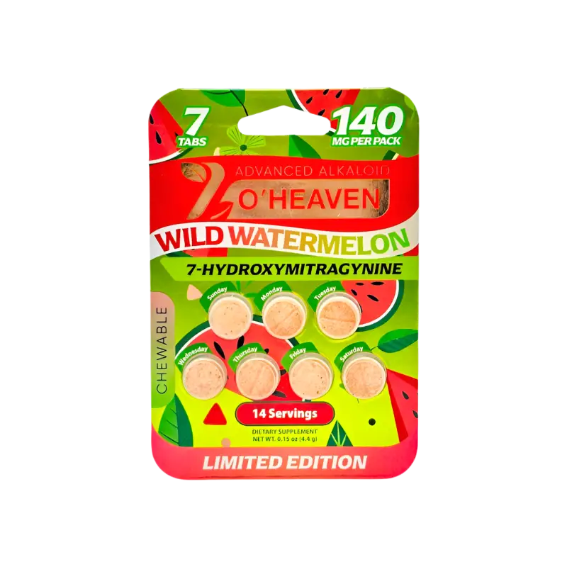 Wild watermelon flavored chewable tablets.